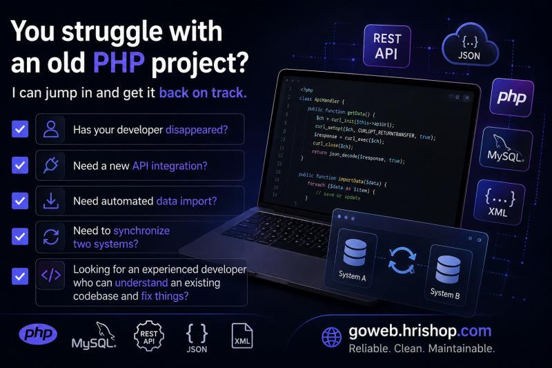 You struggle with an old PHP project?